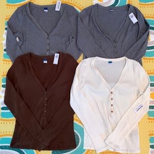 NWT Henley long sleeve